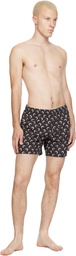Marine Serre Black Moon Printed Swim Shorts