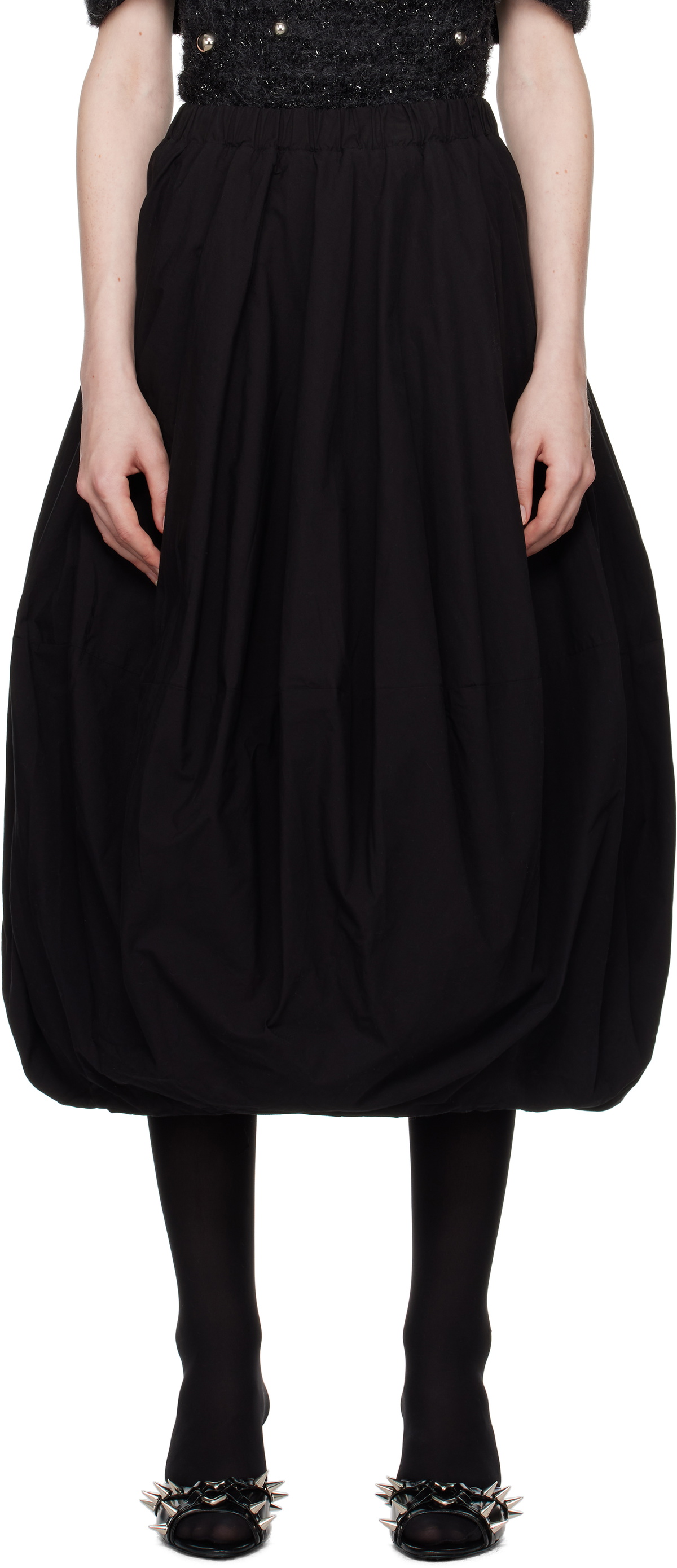 ABRA Black Cercle Midi Skirt