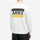 Aries Men's Long Sleeve Credit Card T-Shirt in White