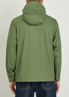 Rains Hooded Waterproof Jacket Green