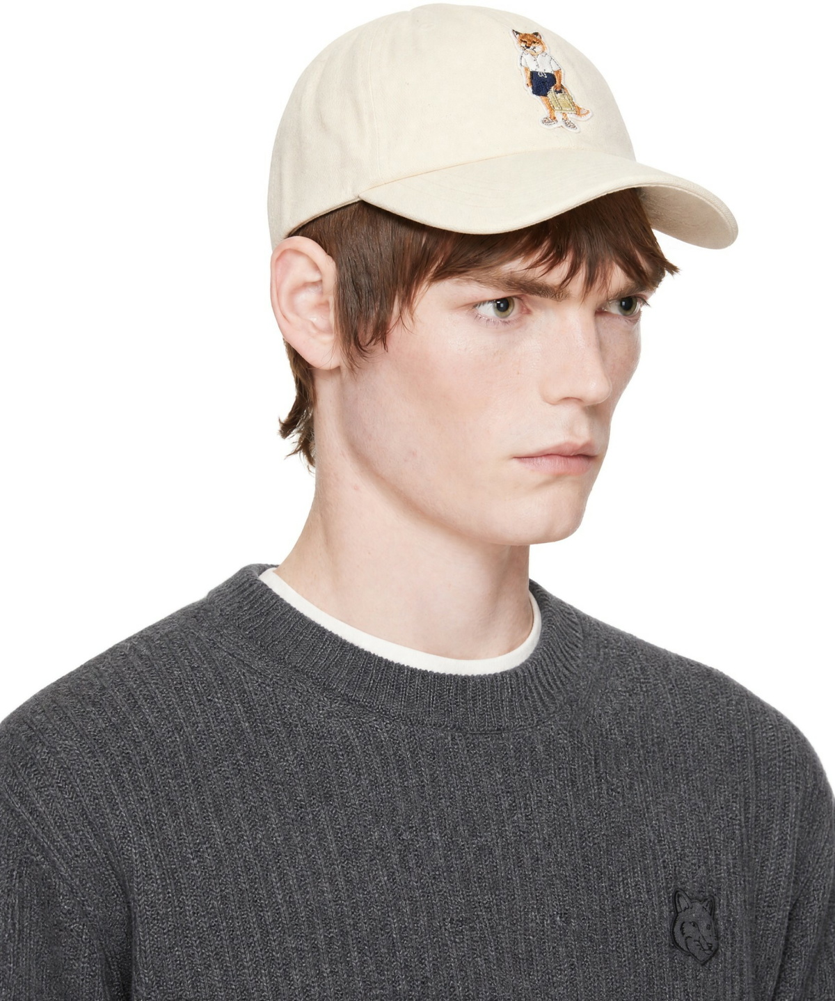 Maison Kitsuné Off-White Dressed Fox Cap