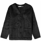 Our Legacy Men's Mohair Cardigan in Black Mohair