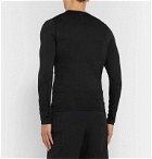 Under Armour - UA Rush Compression Mesh-Panelled Stretch-Jersey T-Shirt - Black