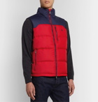 Polo Ralph Lauren - Colour-Block Quilted Padded Shell Gilet - Red