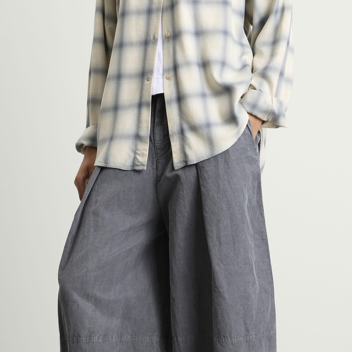 YMC Women's Deadbeat Trousers in Charcoal