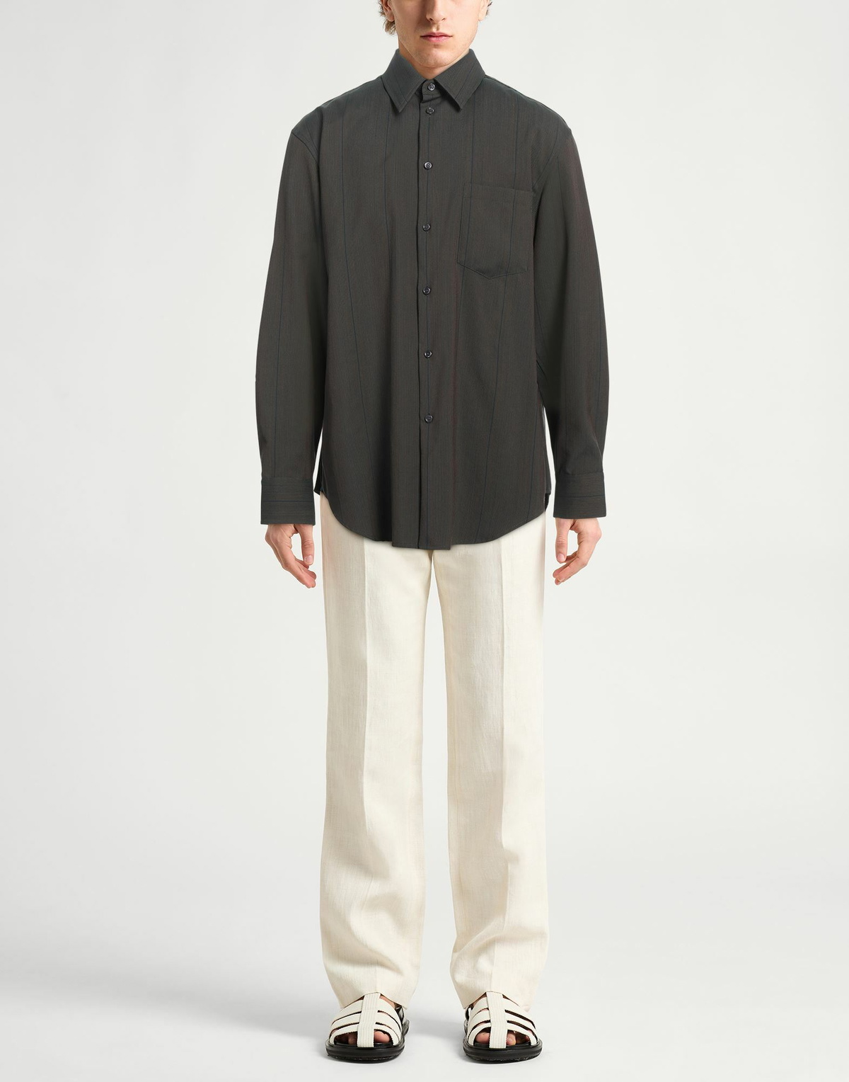 Burberry Mens Shirt Dark in Brown