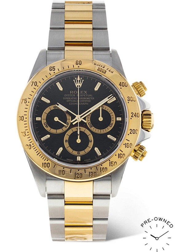 Photo: ROLEX - Pre-Owned 1999 Daytona Automatic Chronograph 40mm Oystersteel, 18-Karat Gold and Diamond Watch, Ref. No. 16523