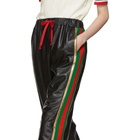 Gucci Black Leather Lounge Pants