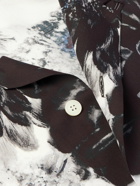 Alexander McQueen - Convertible-Collar Floral-Print Silk Shirt - White
