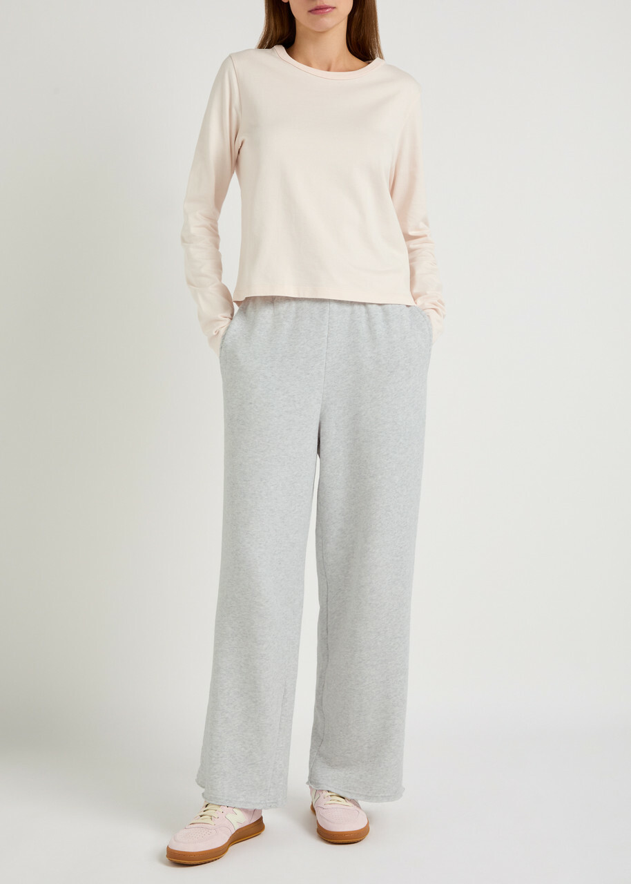 American Vintage Atubay Stretch-cotton Sweatpants Light Grey