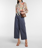 Etro - High-rise wide-leg cropped pants