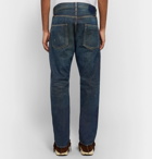 visvim - Social Sculpture 01 Slim-Fit Distressed Selvedge Denim Jeans - Men - Indigo