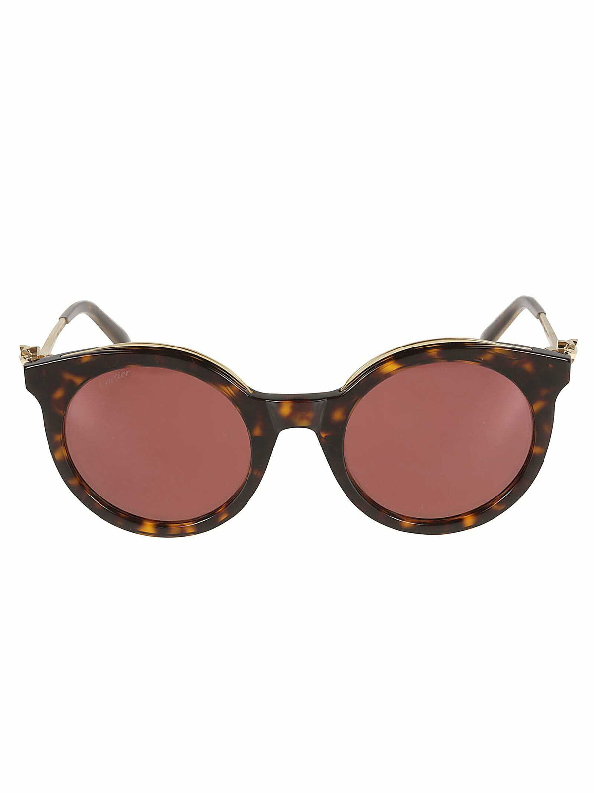 Cartier Eyewear Round Semi- Cat-eye Sunglasses
