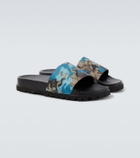 Gucci GG canvas slides