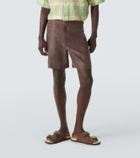 God's True Cashmere Linen shorts with sunstone