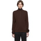 Maison Margiela Brown Zip Sweater