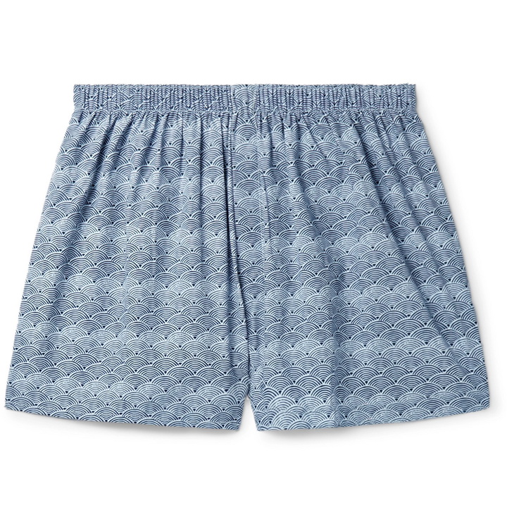 Photo: Sunspel - Striped Cotton Boxer Shorts - Blue