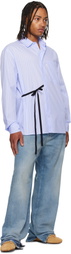 ABRA SSENSE Exclusive Blue Cotton Shirt