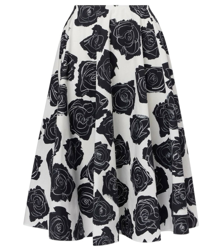 Photo: Marni Cotton midi skirt