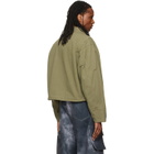 We11done Green Vintage Pin-Tucked Work Jacket