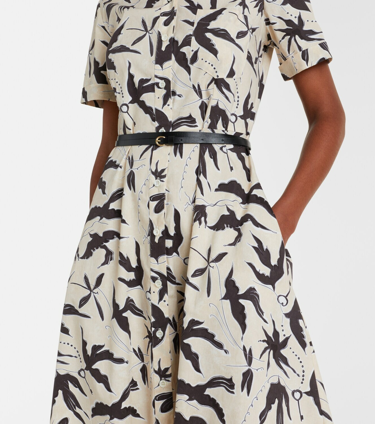 Altuzarra Kiera printed cotton-blend shirt dress