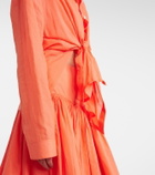 Alaïa Layered cotton and linen shirt