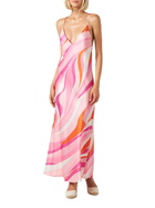 MC2 Saint Barth Woman Slip Dress Eydis With Wave Print