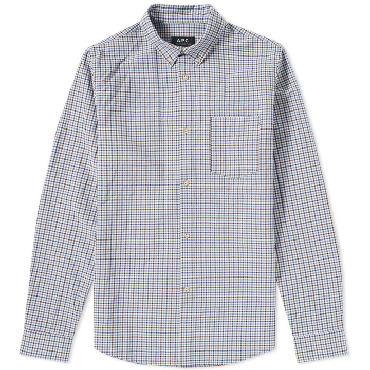 Photo: A.P.C. Button Down Mick Check Shirt