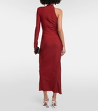 Rotate Birger Christensen One-shoulder ruched maxi dress