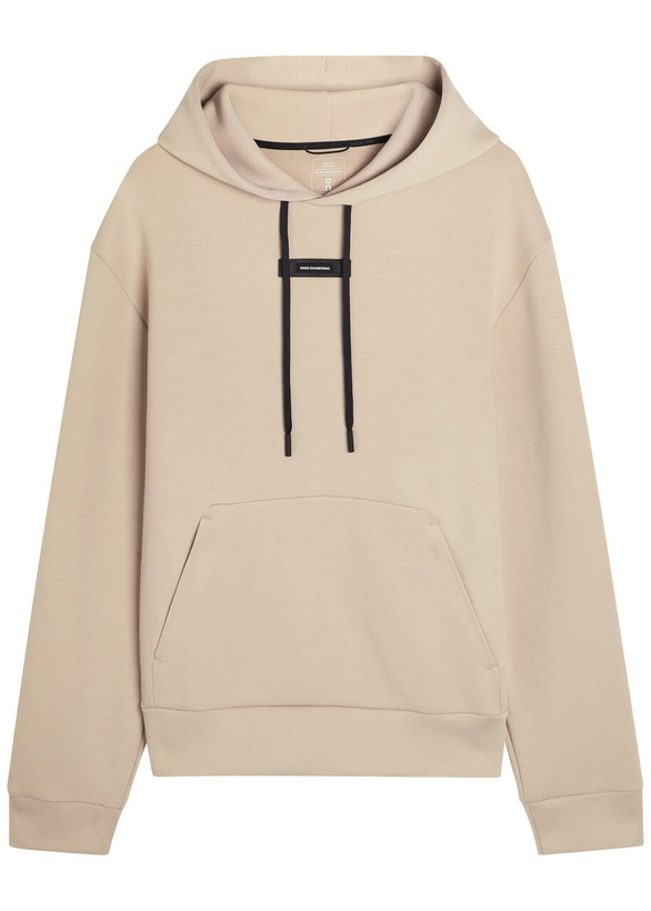 Photo: ON Focus Tech Hooded Cotton-blend Sweatshirt Beige