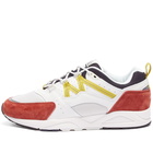 Karhu Men's Fusion 2.0 Sneakers in Hot Sauce/Cress Green