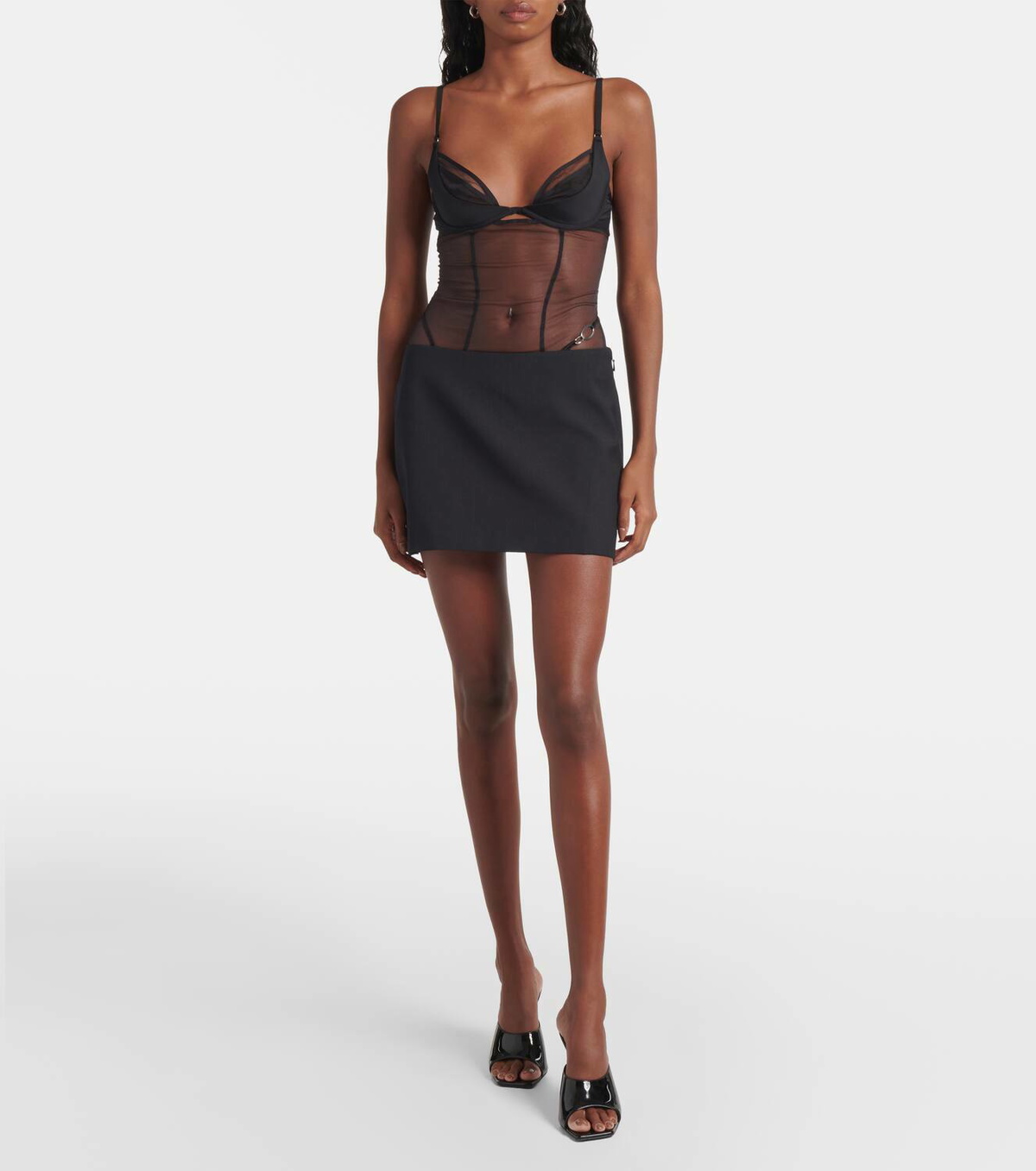 Nensi Dojaka x Calvin Klein tulle bodysuit Nensi Dojaka