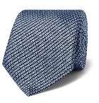 Canali - 8cm Woven Silk Tie - Blue