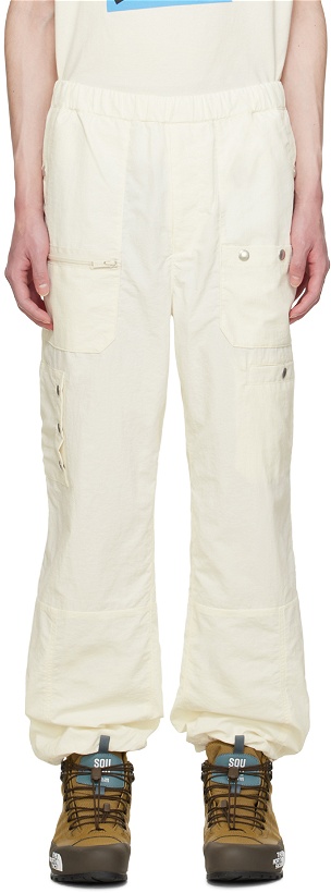 Photo: UNDERCOVER Off-White Crinkled Cargo Pants