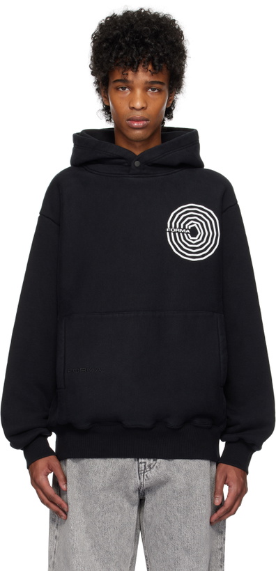 Photo: FORMA Black Spiral Logo Classic Hoodie
