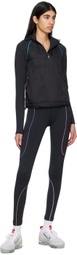 Outdoor Voices Black Drawstring 7/8 Leggings