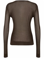 LEMAIRE - Seamless Viscose Blend Ribbed Top
