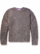 Jil Sander - Metallic Knitted Sweater - Gray