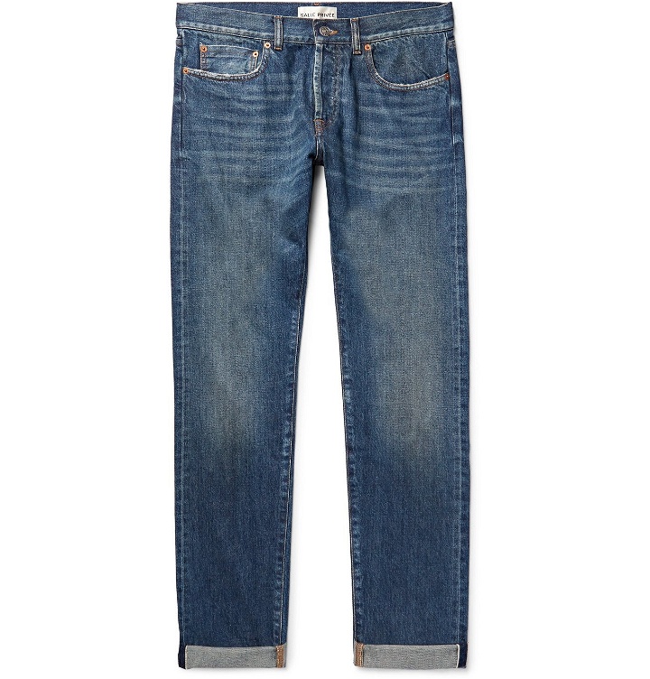 Photo: SALLE PRIVÉE - Lewitt Distressed Selvedge Denim Jeans - Blue
