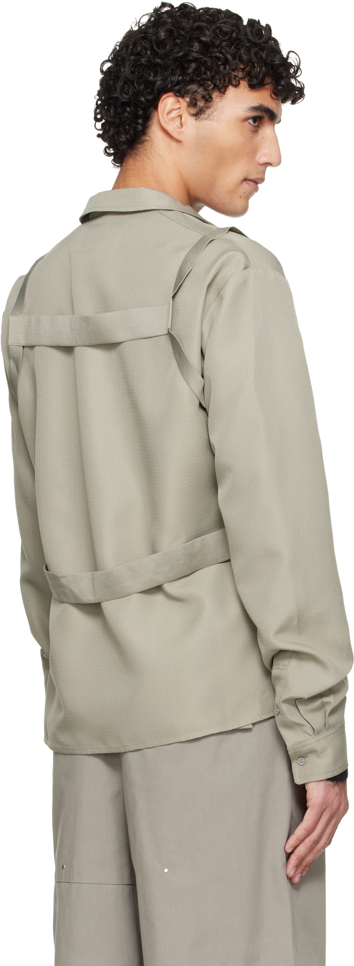 HELIOT EMIL Green Sinew Shirt