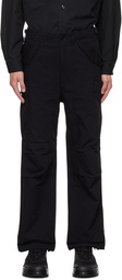 nanamica Black Pleated Cargo Pants