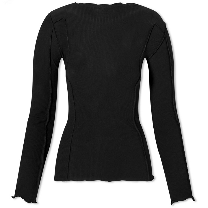 Photo: Baserange Women's Long Sleeve Omato T-Shirt in Black