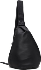 YOHJI YAMAMOTO Black Tuck Sling Medium Bag