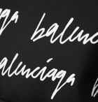 Balenciaga - Scribble Printed Canvas Backpack - Black