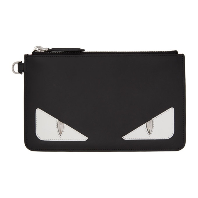 Photo: Fendi Black Bag Bugs Small Coin Pouch Wallet