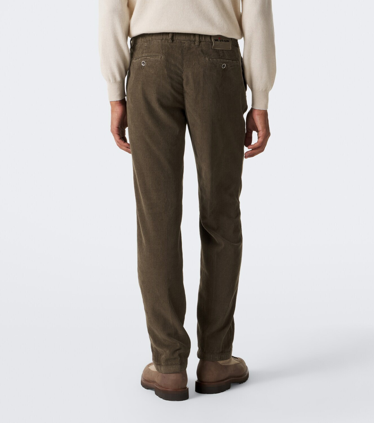 Kiton Cotton corduroy tapered pants