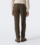 Kiton Cotton corduroy tapered pants