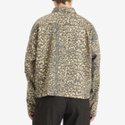 Rhude Men's Leopard Work Jacket in Black/Tan