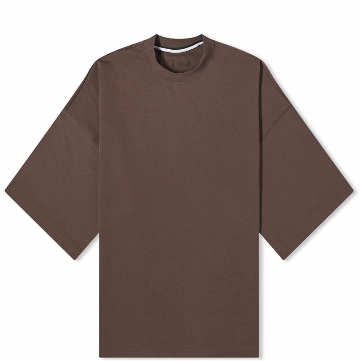 Photo: Nike Men's Tech Fleece Short Sleeve T-shirt in Baroque Brown