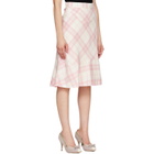 Vivienne Westwood Pink & Off-White Adder Midi Skirt